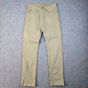 Devil Dog Jeans Mens 30x30 Tan Khaki Slim Fit Dungaree Canvas‎ Stretch Workwear